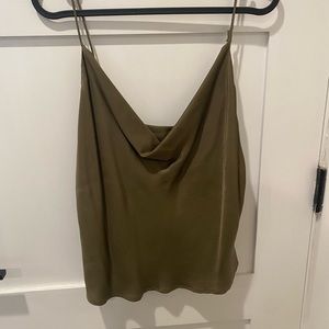Zara Silk Cowl Neck Top
